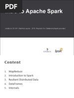 Intro To Apache Spark: Credits To CS 347-Stanford Course, 2015, Reynold Xin, Databricks (Spark Provider)