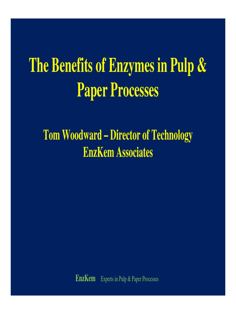 File670BenefiTS OF ENZYMES | PDF | Pulp (Paper) | Paper