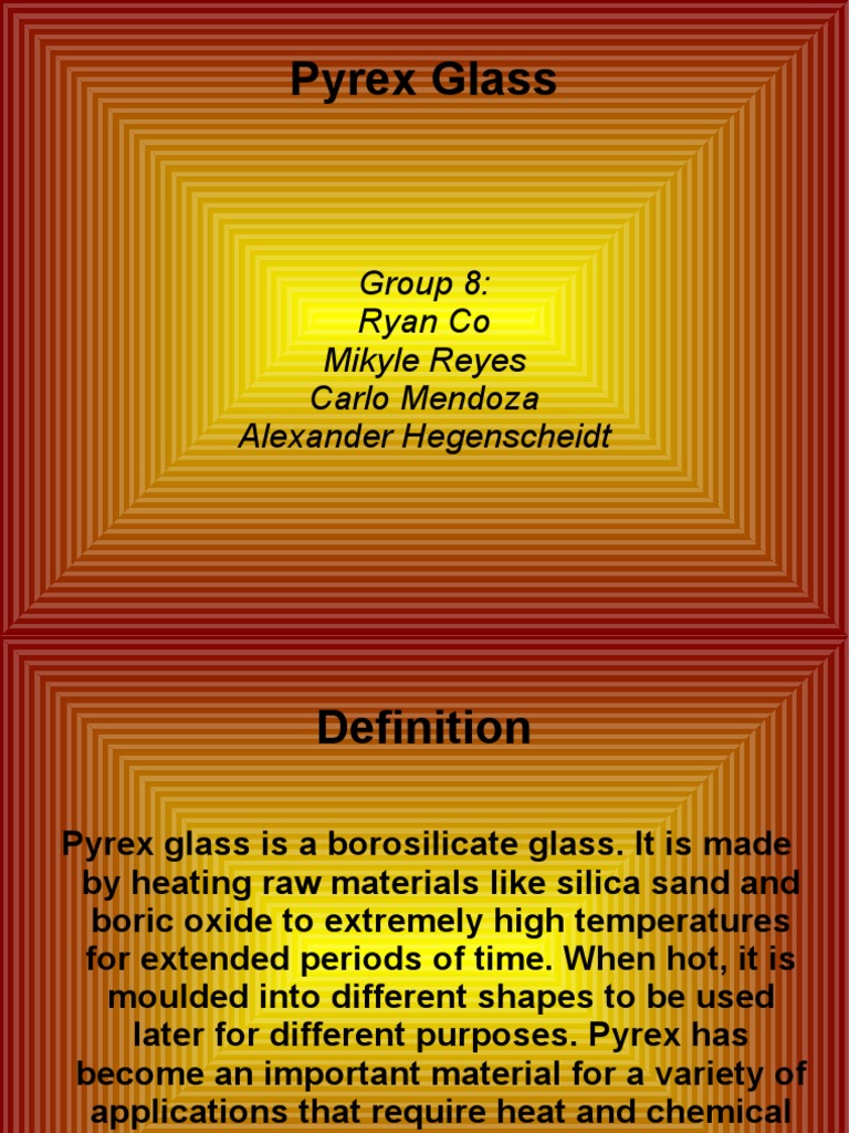 Pyrex Glass: Properties and Uses | PDF | Home & Garden | Art