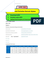 LKPD 3.4 Mengamati Perkalian Bentuk Aljabar