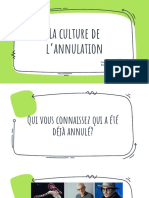 La Culture de L'annulation