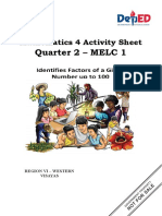 Quarter 2 - MELC 1: Mathematics 4 Activity Sheet
