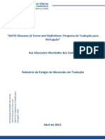 NATO Glossary of Terms and Definitions - Proposta de Tradução para Português - Alexandre Santos - 30819