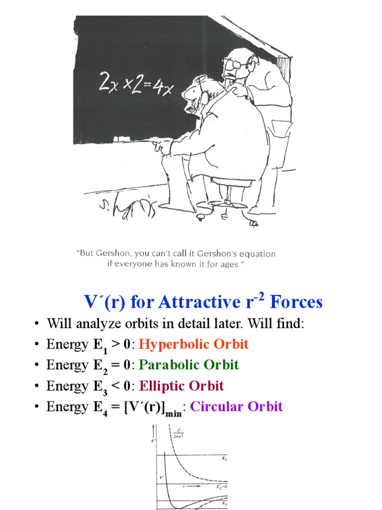 Classical Mechanics Lecture 23 | PDF | Orbit | Force