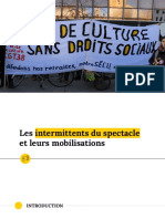 Les intermittents de spectacle et leur mobilisations