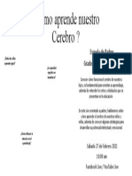 Cómo aprende nuestro Cerebro. Escuela de Padres 27 de Febrero