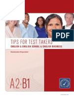 Tips For Test Takers: English & English School & English Business