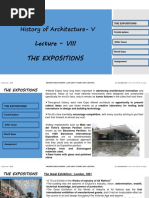 History of Architecture-V: Lecture - VIII The Expositions