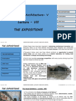 History of Architecture-V: Lecture - VIII The Expositions