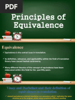 Principles of Equivalence