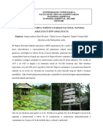 Capacidad de Carga Turistica Parque Nacional Natural Amacayacu