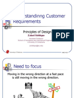 Understandinng Customer Requirements: Principles of Design