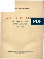 Alonso de Lugo en La Corte de Los Reyes Catlicos 14961497