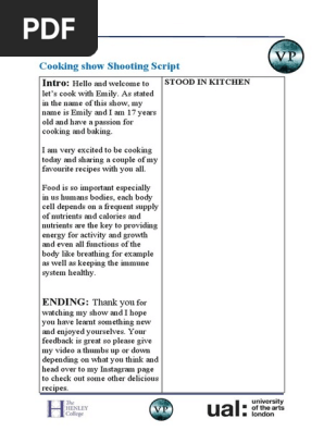 shooting script