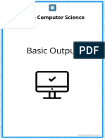 1 Basic Output