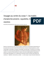 Voyages Au Centre Du Corps 1 - Les Traités D'anatomie Anciens - Squelette, Muscles Et Viscères - Interfaces. Livres Anciens de L'université de Lyon