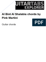 AL BINT AL SHALABIA Guitar Chords by Pink Martini - Guitar Chords Explorer