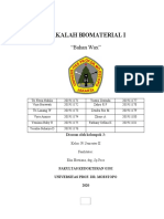 Biomaterial 1 Bahan Wax Kelas F Kel. 3