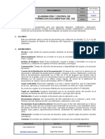 JRC11-P-SIG-001 Elaboración y Control de Información Documentada Rev.07