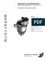 Hauser Endress: Capacitance Level Measurement Electronic Inserts EC 37 Z, EC 47 Z