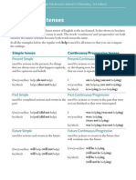 Regular Verb Tenses