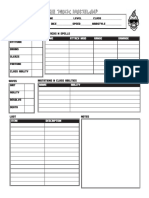 Character Sheet