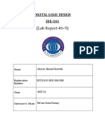 (Lab Report #6-9) : Digital Logic Design EEE-241