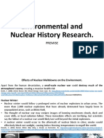 Environmental and Nuclear History Research.: Premise