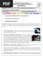 Guía 4. Teorías Del Origen de La Vida Noveno