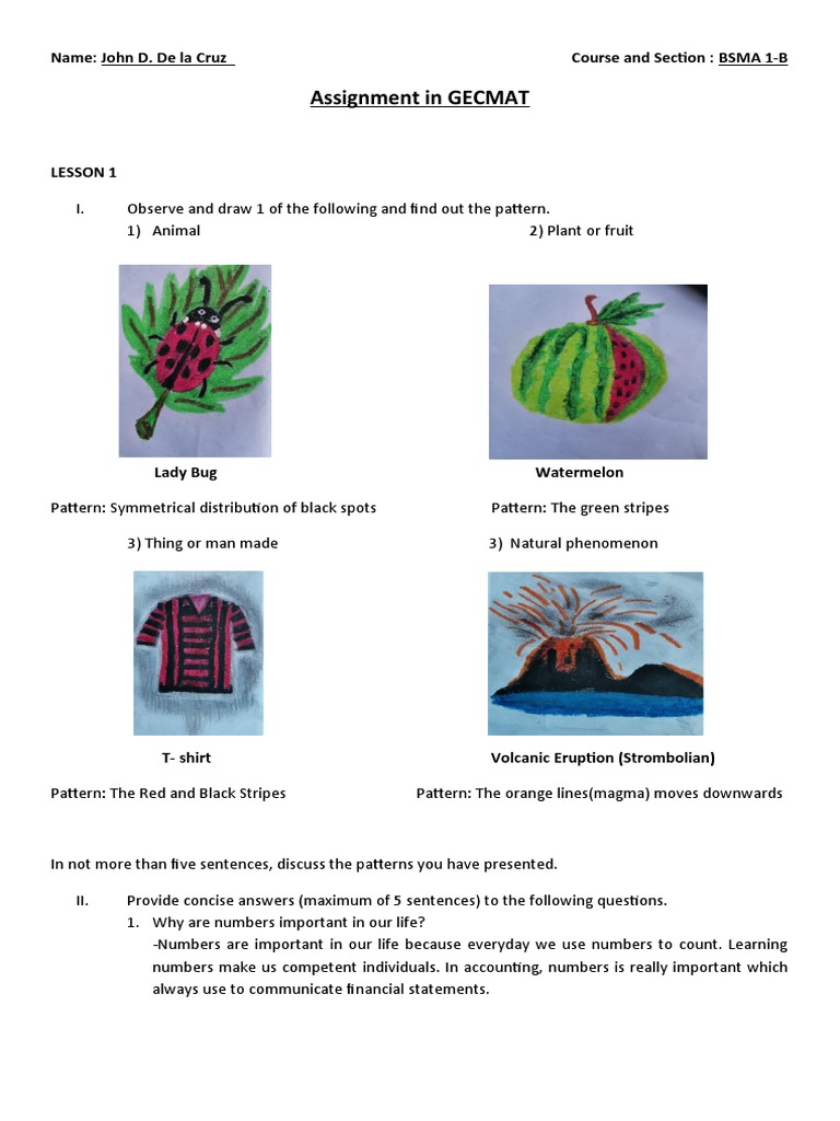 Patterns and Importance of Mathematics | PDF | Teaching Mathematics ...