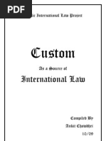 Download Custom as a Source of International Law by ankit_chowdhri SN49848336 doc pdf
