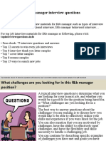 F&B manager interview guide: 75 questions, cover letter & resume samples