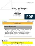 Marketing Strategies: MBA Sem 4 9718504207 Ssaha1@amity - Edu