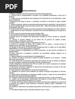 CUESTIONARIO DE ECONOMIA DOMINICANA