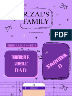 Rizal'S Family: By: Aguilar, Amarga, Asug