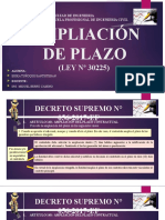 Ampliación de Plazo