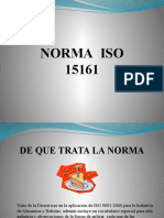 NORMA 15161 ISO 9001 para Alimentos