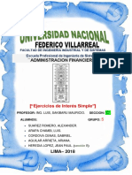 Ejercicios de Interes Simple Administracion Financiera Seccion C