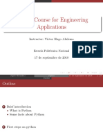 Python Course For Engineering Applications: Instructor: V Ictor Hugo Alulema