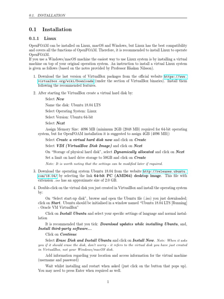 OpenFOAM v2006 Installation Guide for Linux | PDF | Computational Fluid ...