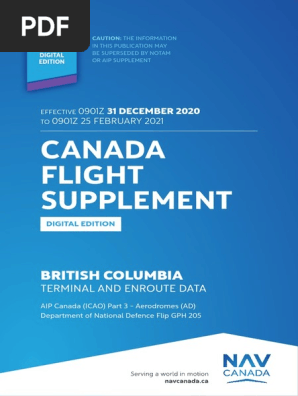 YMM！ Canada Flight Sup | PDF | Visual Flight Rules | Aerospace