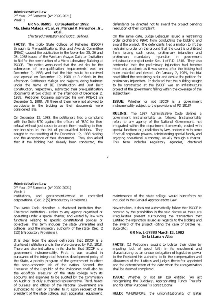 ISCOF's Status as Government Instrumentality | PDF | Injunction ...
