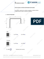 Pórtico Por Método Estándar de Rigidez