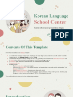 Korean Language School Center by Slidesgo