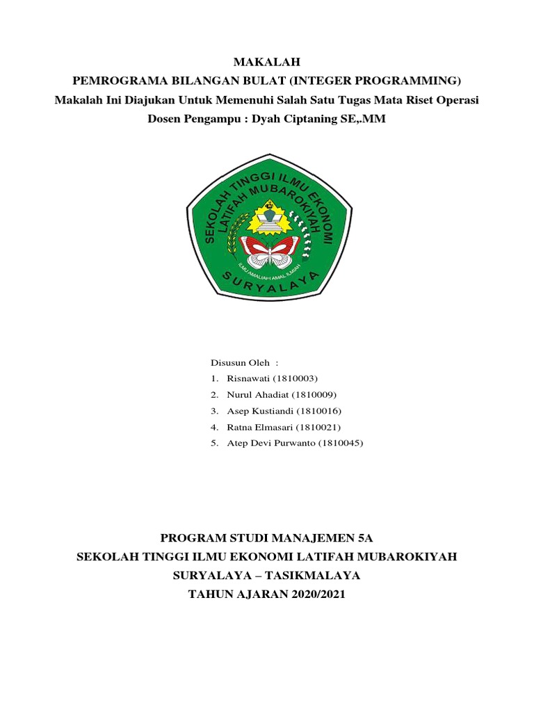 Integer Programming Calculator Integer Programming Calculator