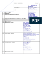 INTERTANKO CHARTERING QUESTIONNAIRE 88 - OIL/CHEMICAL Vessel Specifications