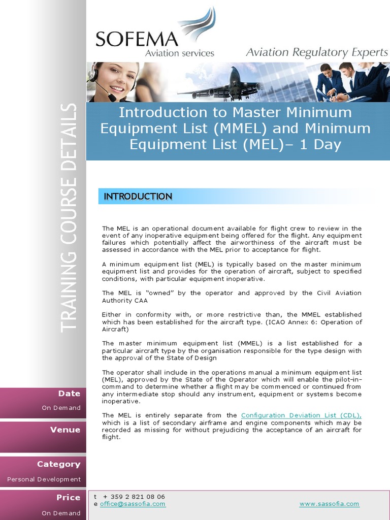 Introduction To Master Minimum Equipment List MMEL and Minimum