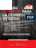 Balakrishnan Manjula - Manual Practico para La Correccion de Estilo
