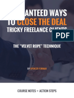 Close Deals with Tricky Clients Using the "Velvet Rope