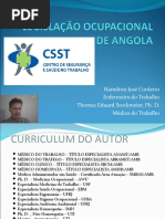 LEGISLAÇÃO OCUPACIONAL DE ANGOLA